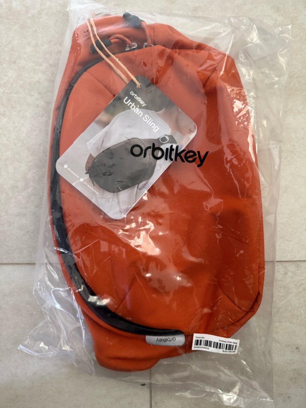 Orbitkey Urban Sling 4L Bag w YKK Zippers Terracotta New Never Opened MSRP $79